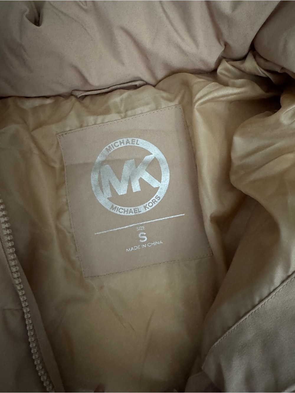 Michael Kors Puffer Jacket with Faux-Fur Trim - Picture 2 of 6